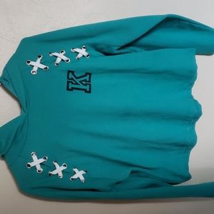 XL cropped hoodie from justify